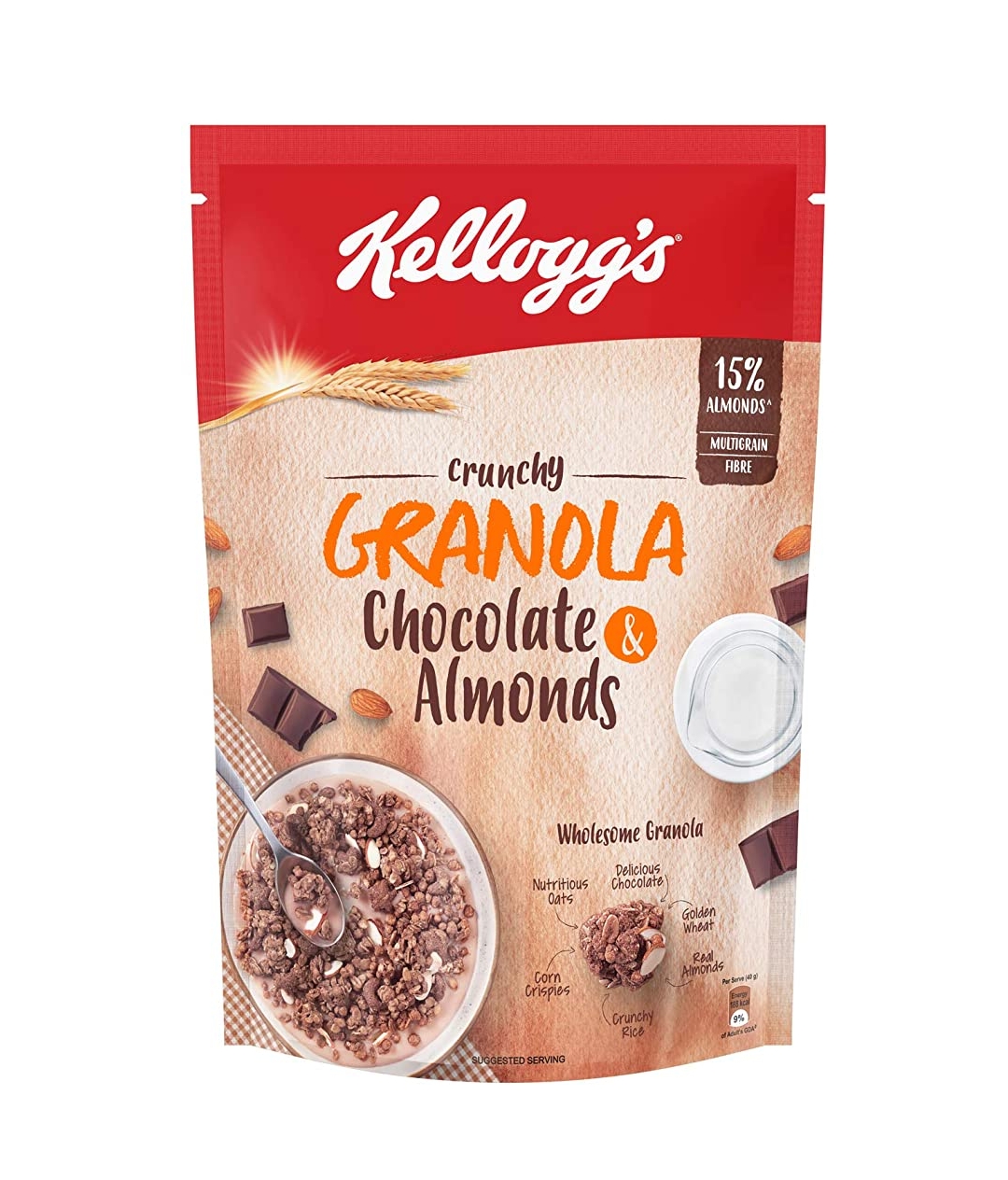 Kelloggs Crunchy Granola Chocolate & Almonds -450 Gm
